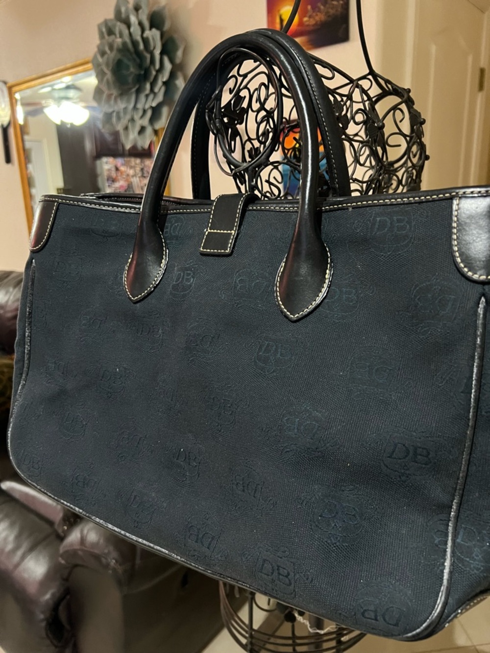 Dooney & Bourke Black Laptop Tote - Picture 10 of 11